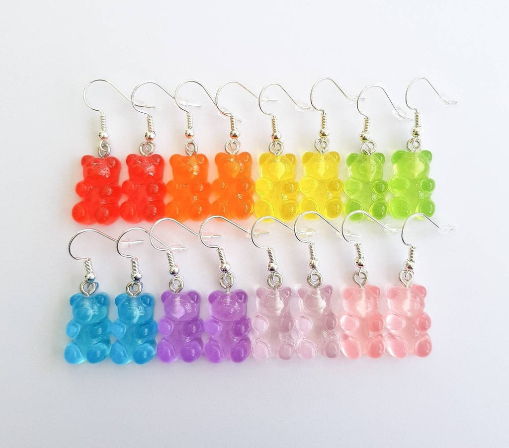 Gummy Bear Earrings, Sweet Earrings, Mini Food Earrings, Bespoke Earrings, Odd Earrings, Candy Earrings, Weird Earrings, Funny Earrings
