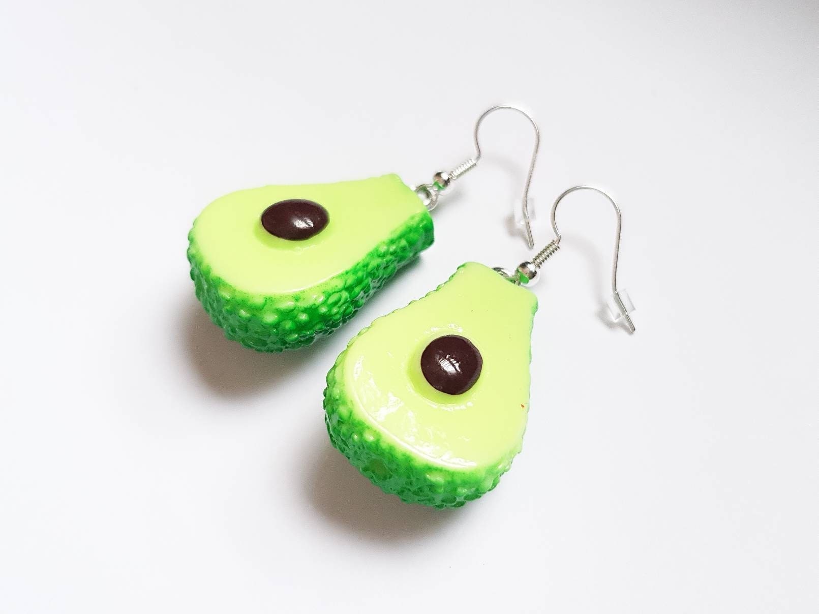 Avocado Earrings, Mini Food Earrings, Miniature Food Earrings, Silly Earrings, Fruit Earrings, Vegetable Earrings, Bespoke Earrings