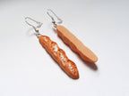 Baguette Earrings, Bread Earrings, Mini Food Earrings, Silly Earrings, Odd Earrings, Weird Earrings, Bespoke Earrings, Playful Earrings