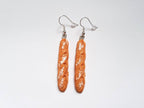 Baguette Earrings, Bread Earrings, Mini Food Earrings, Silly Earrings, Odd Earrings, Weird Earrings, Bespoke Earrings, Playful Earrings