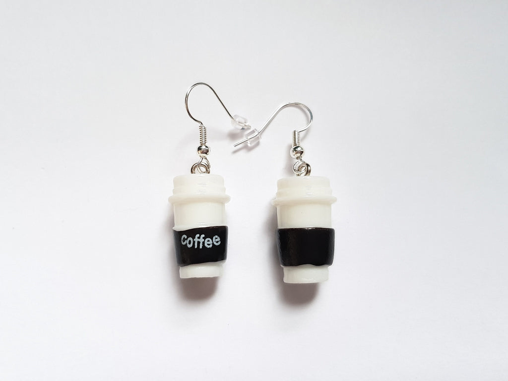 Coffee Earrings, Caffeine Earrings, Cup Earrings, Weird Earrings, Odd Earrings, Bespoke Earrings, Novelty Drink Earrings, Playful Earrings