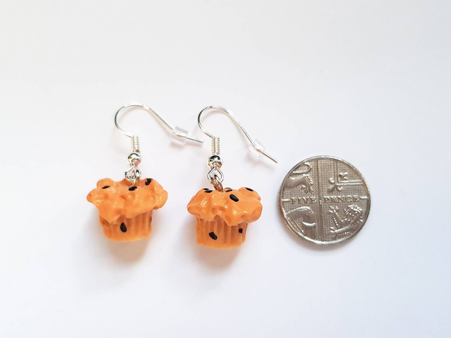 Muffin Earrings, Cupcake Earrings, Dessert Earrings, Mini Food Earrings, Breakfast Earrings, Snack Earrings, Miniature Food Earrings