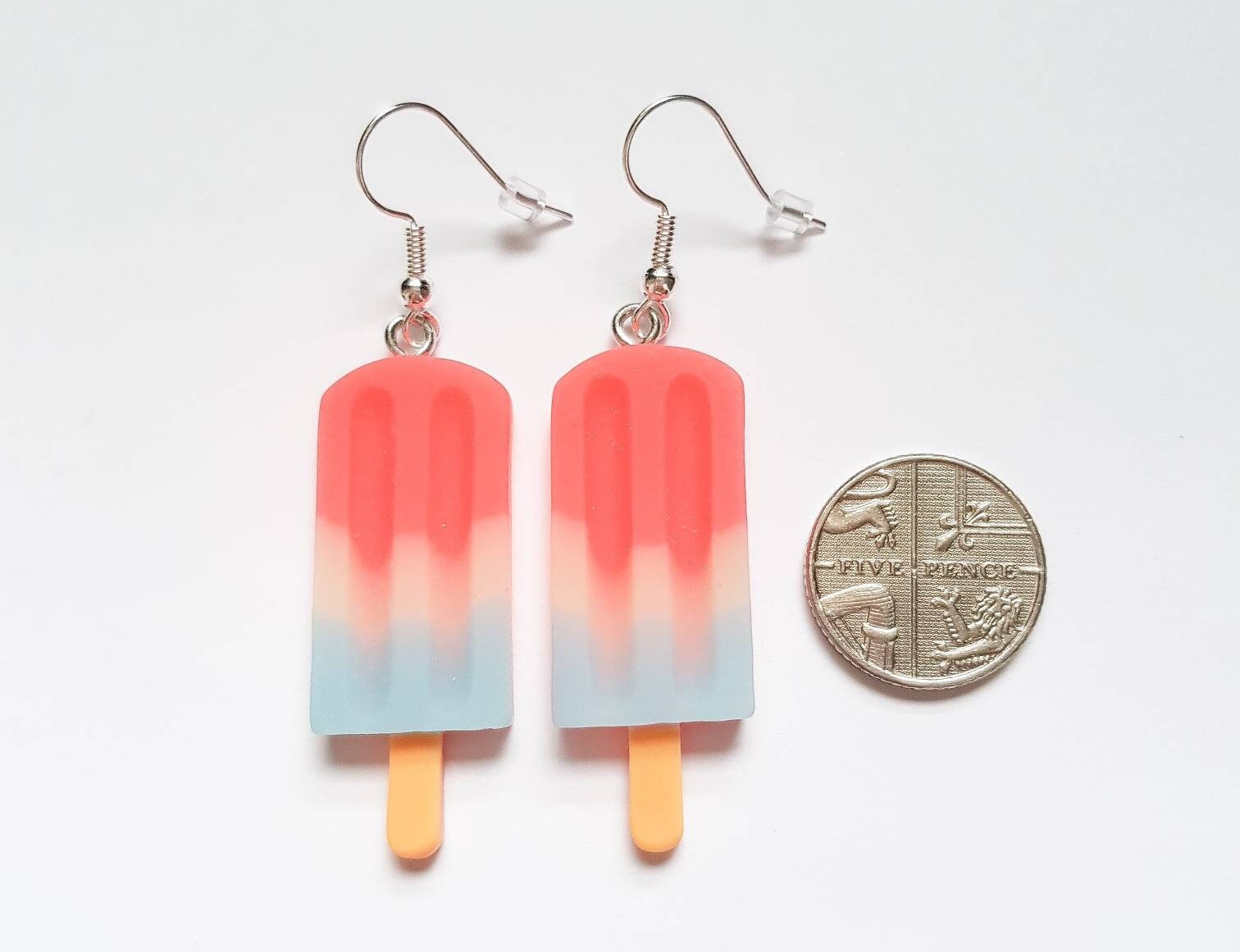 Ice Lolly Earrings, Ice Cream Earrings, Fun Summer Earrings, Sweet Earrings, Mini Food Earrings, Bespoke Earrings, Dessert Earrings