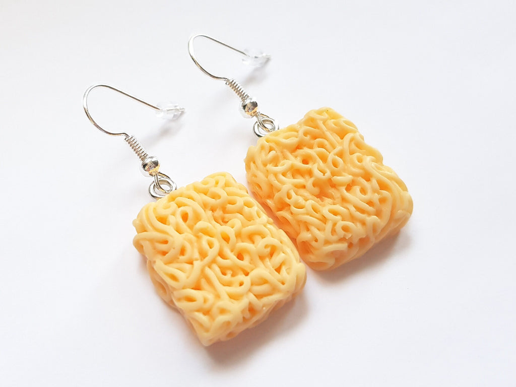 Noodle Earrings, Mini Food Earrings, Snack Earrings, Miniature Food Earrings, Lunch Earrings, Original Charm Earrings, Weird Earrings