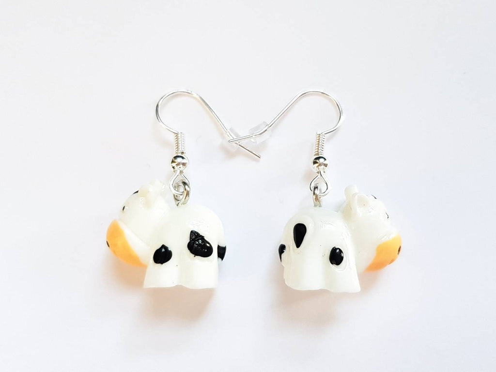 Cow Earrings, Farm Earrings, Cow Jewellery, Moo Earrings, Odd Earrings, Silly Earrings, Weird Earrings, Playful Earrings, Fun Charm Earrings