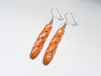 Baguette Earrings, Bread Earrings, Mini Food Earrings, Silly Earrings, Odd Earrings, Weird Earrings, Bespoke Earrings, Playful Earrings