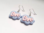 Bye Speech Bubble Earrings, Word Earrings, Text Earrings, Cloud Earrings, Odd Earrings, Humour Earrings, Sassy Earrings, Playful Earrings