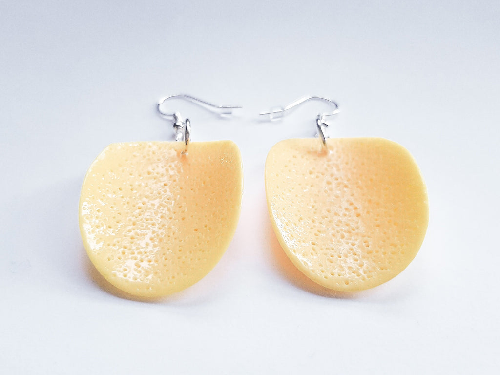 Crisp Earrings, Crisp Jewellery, Odd Earrings, Novelty Food Earrings, Playful Earrings, Mini Food Earrings,Weird Earrings,Eccentric Earrings