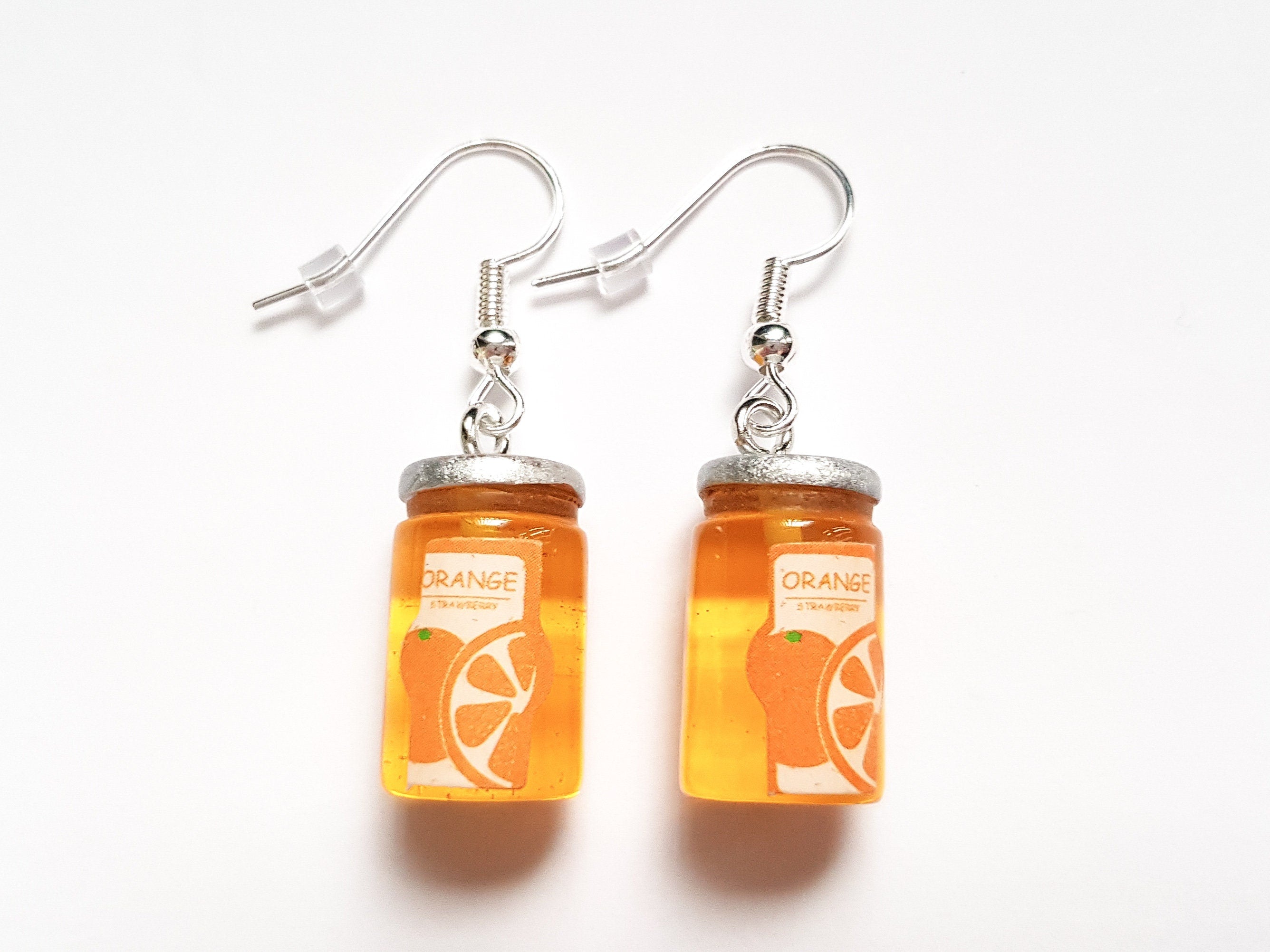 Marmalade Earrings, Jam Earrings, Mini Food Earrings, Breakfast Earrings, Miniature Food Earrings, Novelty Earrings, Weird Earrings