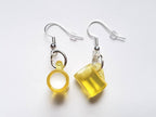 Beer Earrings, Beer Mug Earrings, Alcohol Earrings, Beer Jewellery, Pint Earrings, Fun Party Earrings, Novelty Earrings, Weird Earrings