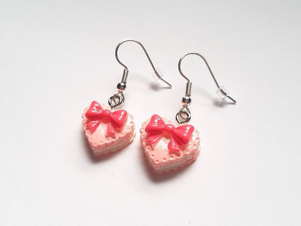 Birthday Cake Earrings, Dessert Earrings, Mini Food Earrings, Fun Party Earrings, Snack Earrings, Miniature Food Earrings,Fun Charm Earrings