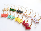 Acrylic Butterfly Earrings, Small Butterfly Earrings, Butterfly Charm Earrings, Acrylic Butterfly Jewellery, Fun Summer Earrings
