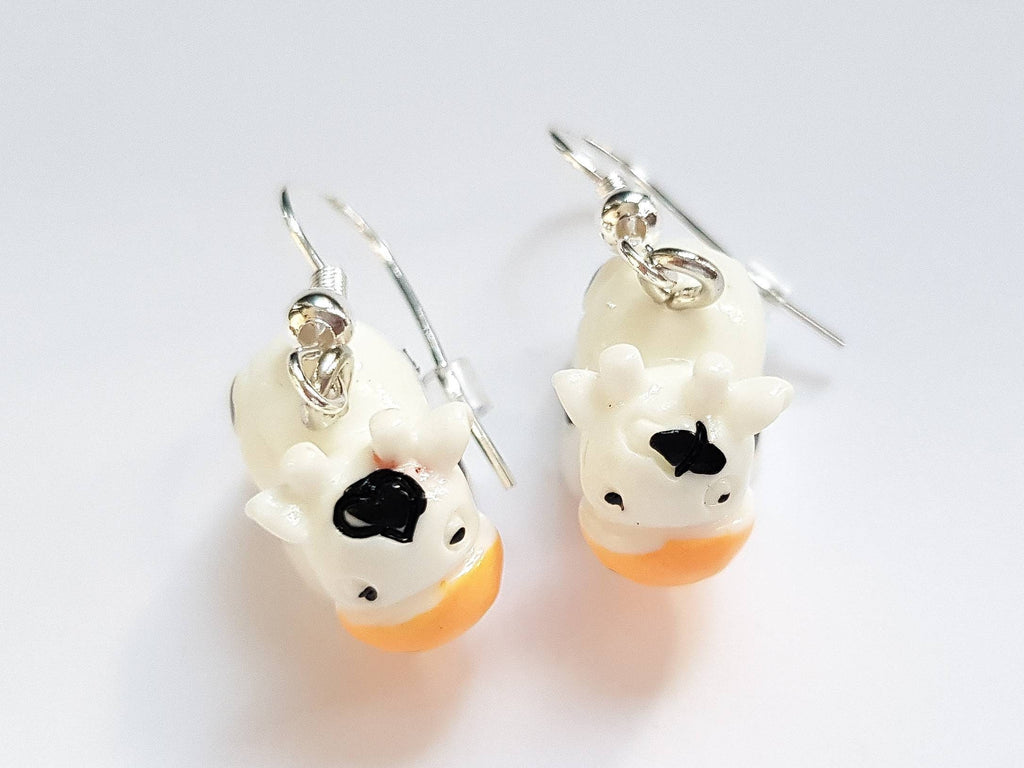 Cow Earrings, Farm Earrings, Cow Jewellery, Moo Earrings, Odd Earrings, Silly Earrings, Weird Earrings, Playful Earrings, Fun Charm Earrings